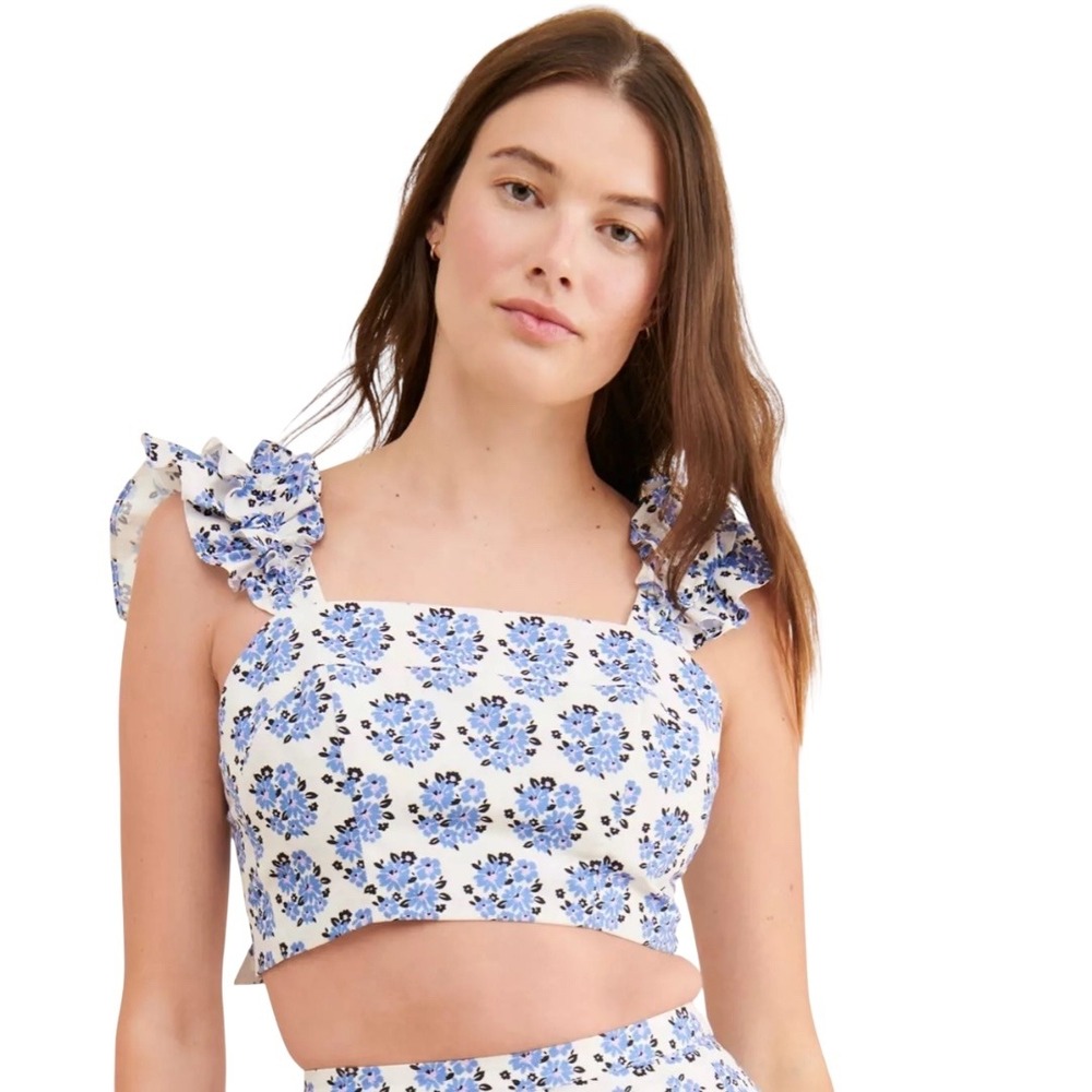 Yumi Kim By Anthropologie Gogo Floral Printed Top Size‎ Large